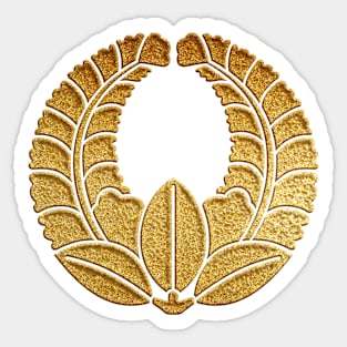 Gold Agari Fuji Kamon Sticker